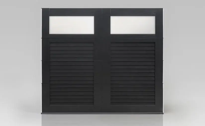 canyon-ridge-louver-design52-rec11-window-black-solo-garage-door