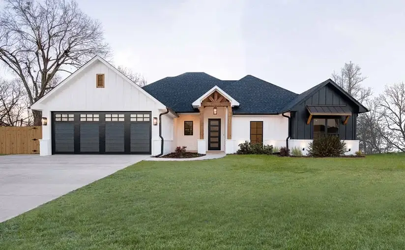 canyon-ridge-louver-design52-sq23-window-black-garage-door