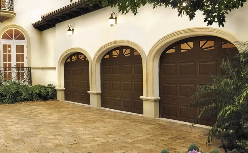 classic-steel-short-elegant-sunset-window-chocolate-garage-door