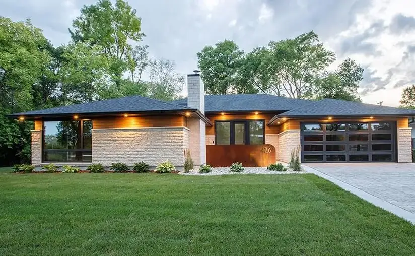 modern-steel-flush_fullview-window-bronze-garage-door